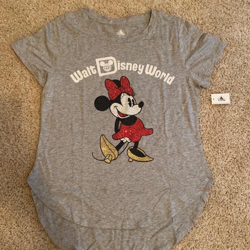 Gray Minnie Mouse Tshirt